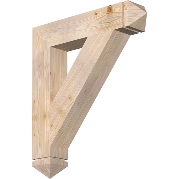 Ekena Millwork Traditional Arts & Crafts Smooth Bracket, Douglas Fir, 5 1/2"W x 30"D x 34"H BKT06X30X34TRA03SDF - main